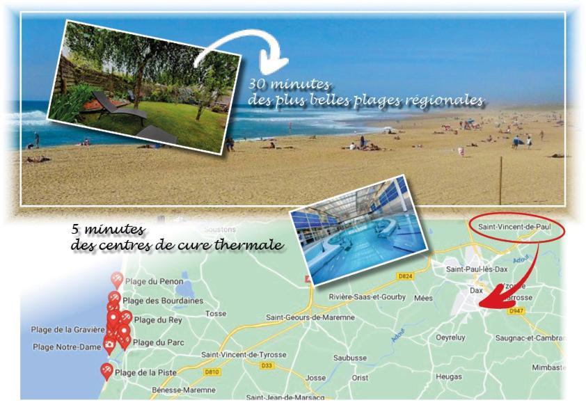 Dax Location Maison Avec Spa Saint-Vincent-de-Paul  Dış mekan fotoğraf